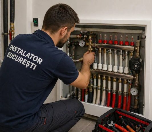 Instalator în Sector 3: intervenții rapide pentru probleme sanitare și termice Instalator care intervine într-un apartament din Sector 3 București pentru reparații sanitare și termice
